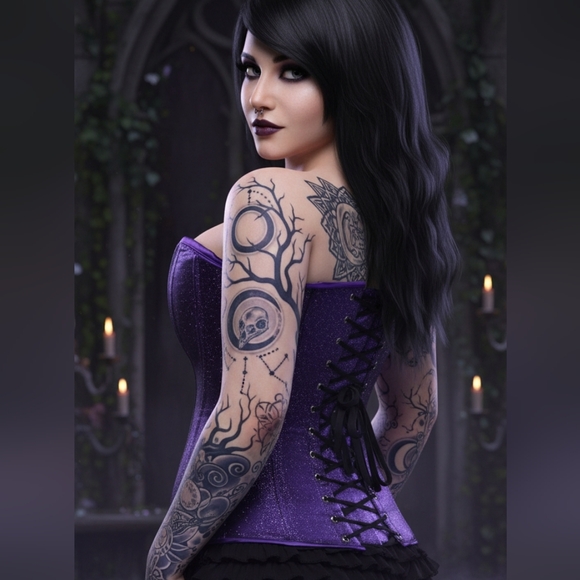 Satin Corset - Picture 1 of 8